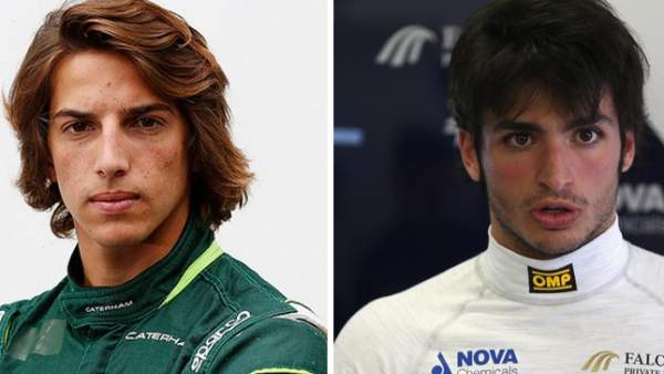Roberto Merhi y Carlos Sainz Jr. Roberto Merhi y Carlos Sainz Jr.