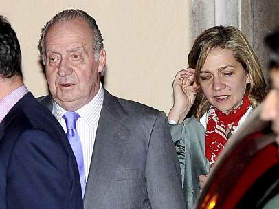 Rey Juan Carlos y la infanta Cristina