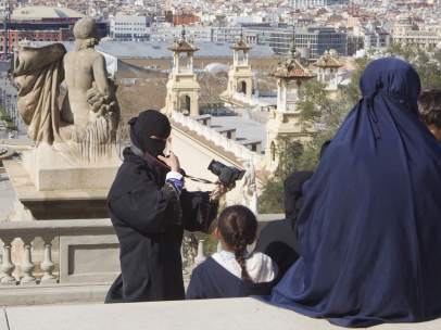 Mujeres con niqab