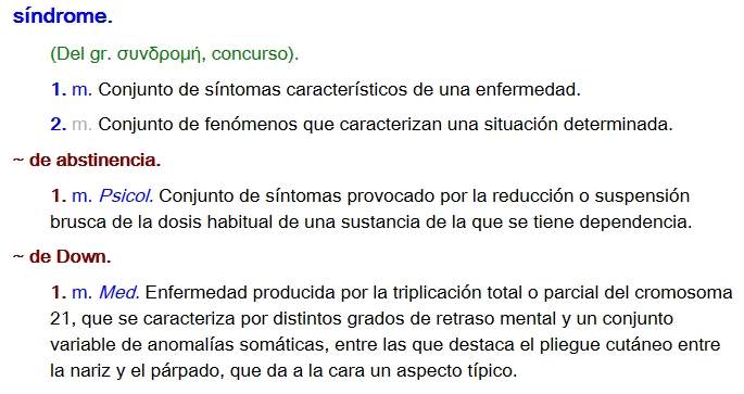 La RAE actualizará la definición de Síndrome de Down, pero aún no la de mongólico o subnormal Lider Artesanato Pedreira ~ La RAE actualizará la definición de Síndrome de Down, pero aún no la de mongólico o subnormal