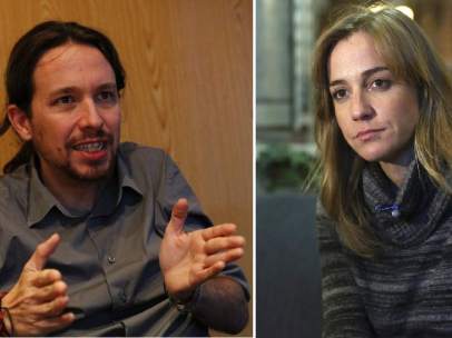 Pablo Iglesias y Tania Sánchez