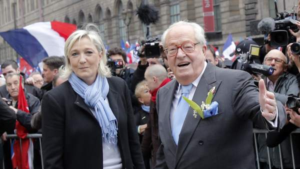Marine Le Pen y Jean-Marie Le Pen Marine Le Pen y Jean-Marie Le Pen