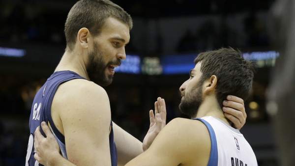 Marc Gasol y Ricky Rubio Marc Gasol y Ricky Rubio