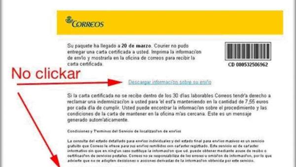 Alertan de una nueva campaña de spam por email que 