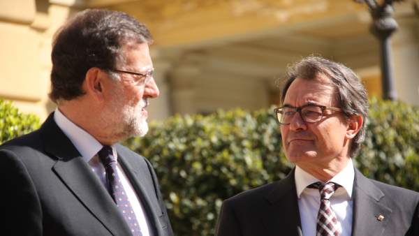 Rajoy y Mas Rajoy y Mas