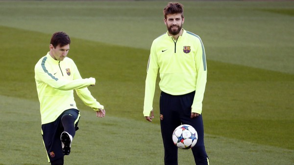 Messi y Piqué Messi y Piqué