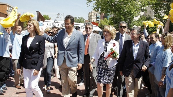 María Dolores de Cospedal, Jesús Gómez y Esperanza Aguirre María Dolores de Cospedal, Jesús Gómez y Esperanza Aguirre