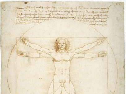 El famoso 'Hombre de Vitruvio' de Leonardo da Vinci.