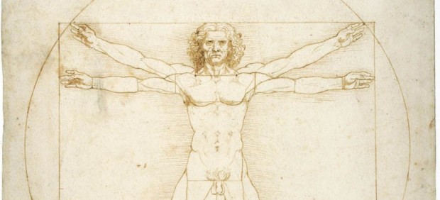 El famoso 'Hombre de Vitruvio' de Leonardo da Vinci.