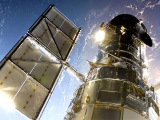 El telescopio espacial Hubble.