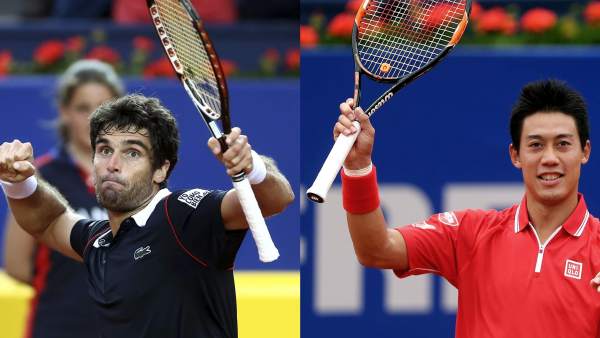 Pablo Andújar y Kei Nishikori Pablo Andújar y Kei Nishikori