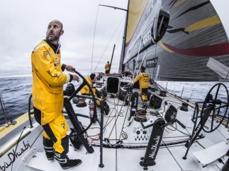 El Abu Dhabi, durante la Volvo Ocean Race 2014-15
