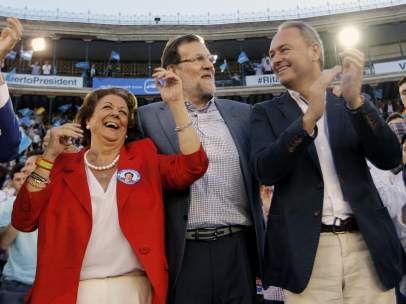 Barberá, Fabra y Rajoy