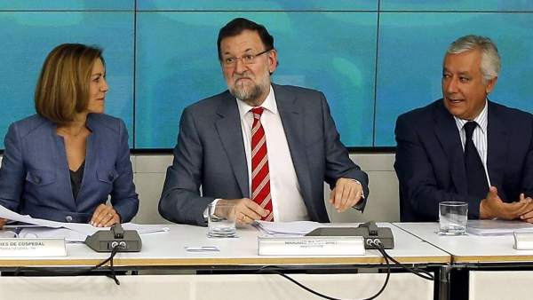 Rajoy, Cospedal y Arenas Rajoy, Cospedal y Arenas