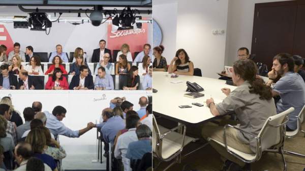 PSOE y Podemos PSOE y Podemos