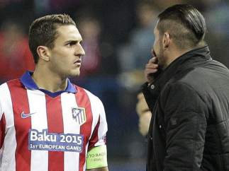 Koke y Simeone