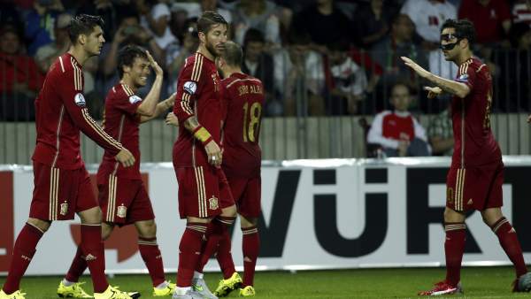 Gol de Silva con España Gol de Silva con España