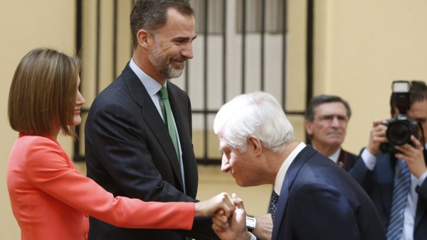 Los Reyes con el duque de Híjar Los Reyes con el duque de Híjar