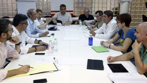 Negociación de PSPV y Compromís Negociación de PSPV y Compromís