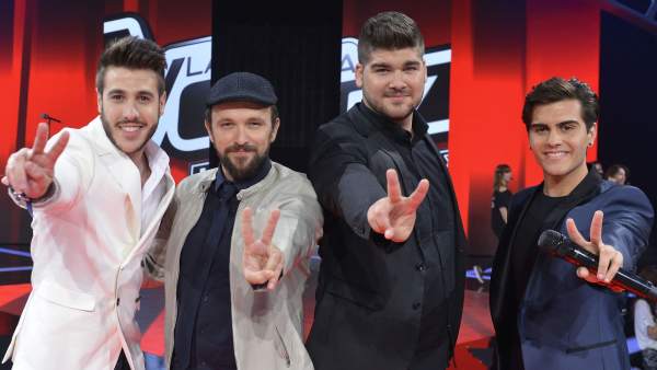 Los cuatro finalistas de 'La Voz 3'. Los cuatro finalistas de 'La Voz 3'.