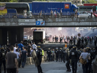 Protestas contra Uber en Francia