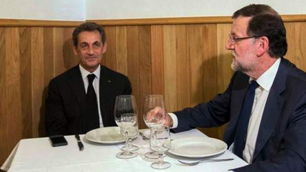 Rajoy y Sarkozy, en una tasca madrileña Rajoy y Sarkozy, en una tasca madrileña