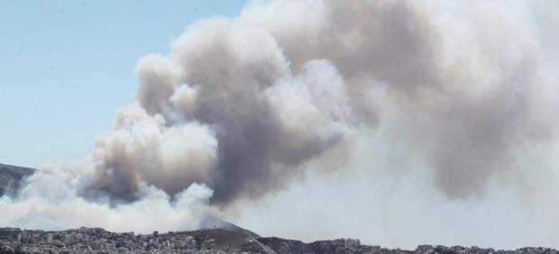 Gran incendio en el Peloponeso