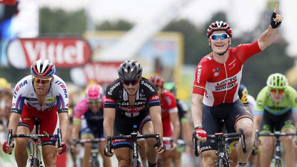 Kristoff, Degenkolb y Greipel Kristoff, Degenkolb y Greipel