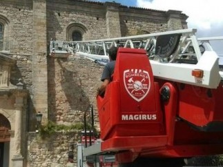 Explosivo de la Guerra Civil en una iglesia