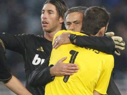 Mourinho, Casillas y Ramos