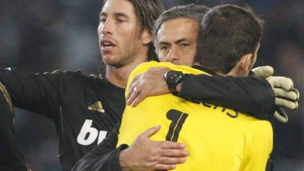 Mourinho, Casillas y Ramos Mourinho, Casillas y Ramos