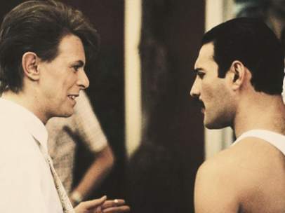 Freddy Mercury y David Bowie