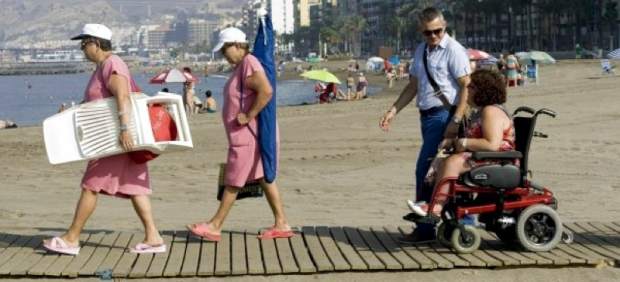 Playa accesible para personas con discapacidad
