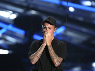 Justin Bieber, emocionado tras su actuación