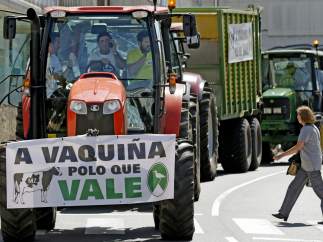 Protestas por el precio de la leche