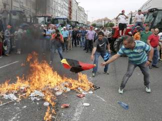Protesta de la leche