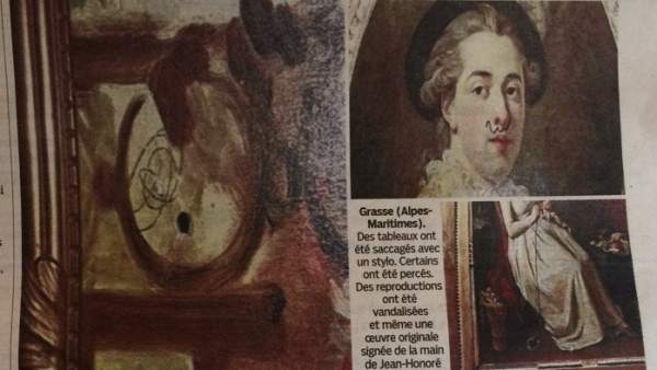 Vandalismo en el Museo Fragonard de Grasse Vandalismo en el Museo Fragonard de Grasse
