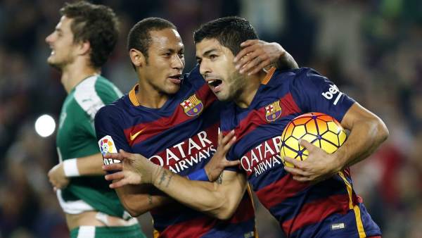 Suárez y Neymar Suárez y Neymar