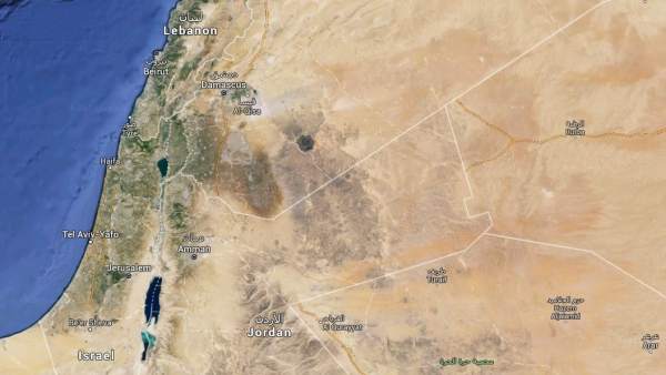 Mapa de Siria y Israel. Mapa de Siria y Israel.