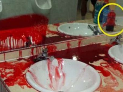 Los vestuarios del Coliseum tras la fiesta culé de Halloween