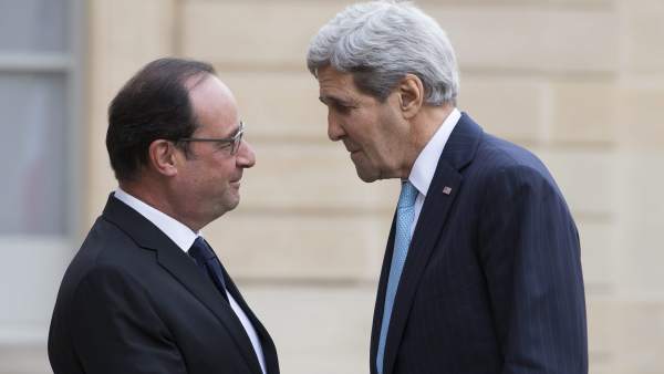 Hollande y Kerry Hollande y Kerry
