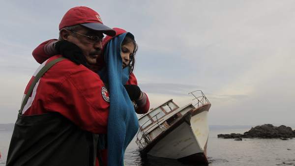 Refugiados niña Lesbos Refugiados niña Lesbos