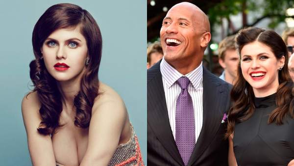 Alexandra Daddario y Dwayne 'The Rock' Johnson Alexandra Daddario y Dwayne 'The Rock' Johnson