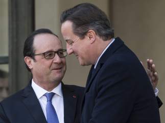 Hollande y Cameron