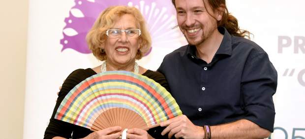 Pablo Iglesias y Manuela Carmena