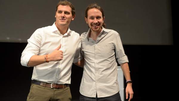 Albert Rivera y Pablo Iglesias Albert Rivera y Pablo Iglesias