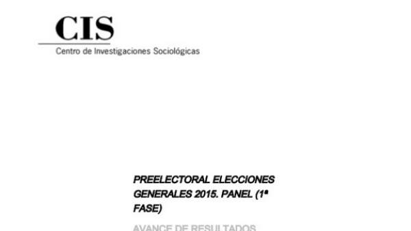 CIS diciembre de 2015 CIS diciembre de 2015