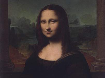 Gioconda entre columnas