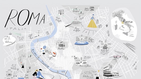 Libby VanderPloeg, A Map of Rome, 2015 Libby VanderPloeg, A Map of Rome, 2015