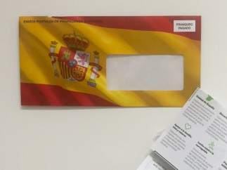 Propaganda electoral de Vox con la bandera de España